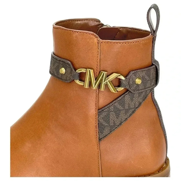 Michael Kors Farrah Saddle Leather Womens Ankle Boots Size 5M - Picture 7 of 13